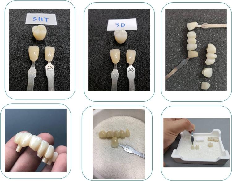 Блоки Zirconia ST A2 пробела 16mm Zirconia CAD CAM зубоврачебные с мостом Мэриленда
