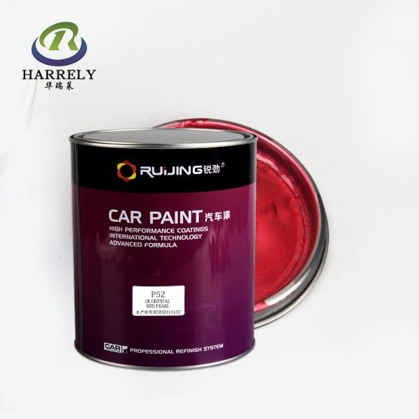 Weather Resistant Crystal Red Car Paint OEM 1K Pearl Color Glossy Auto Coating