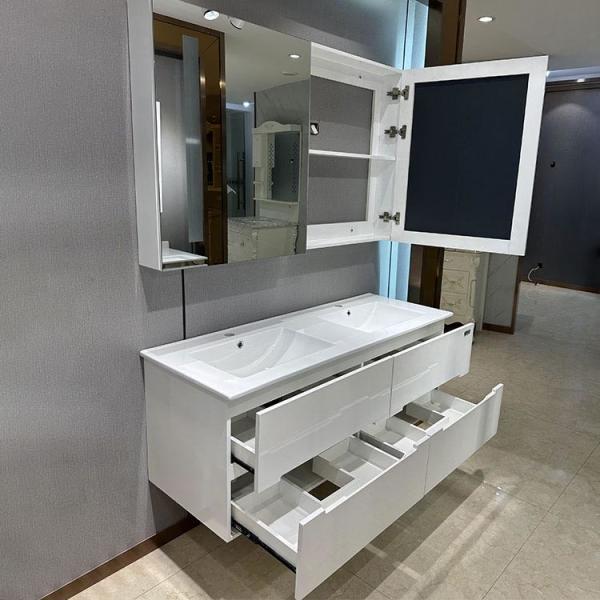 SONSILL Luxury PVC Bathroom Cabinets 47 Inch Bathroom Vanity