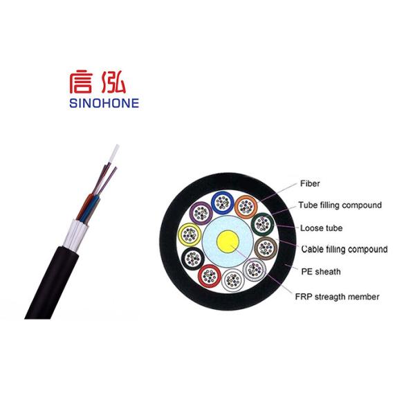 Duct Bulk Outdoor Fiber Optic Cable Anti electromagnetism Non Self Supporting