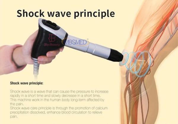 21hz Shockwave Therapy Machine Body Muscle Relaxation Massage Tool Shock Wave Pain Relief With 7 Heads