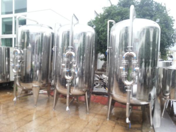 1250 kg Stainless Steel 304 Large Scale 5000L/H Skid Mounted RO Water Treatment System