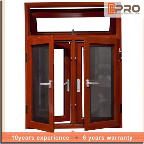 Double Glazed Aluminum Frame Tempered Glass Swing Window