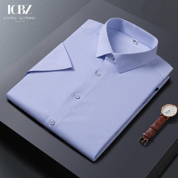 Водостойкая Антигрязная Антимортическая платье рубашки мужская формальная стройная бизнес рубашка длинный рукав