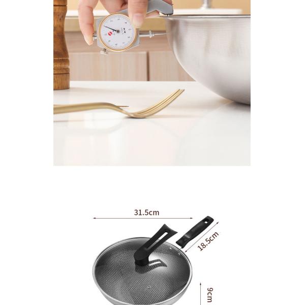 Серебряный варя металл кухни варя стекло лотка покрывает не сковороду ручки