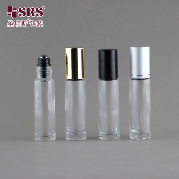 Glass Aluminum Wall Roll On Bottle For Personal Care 10ml Capacity Customizable Color / Logo Anti Acne