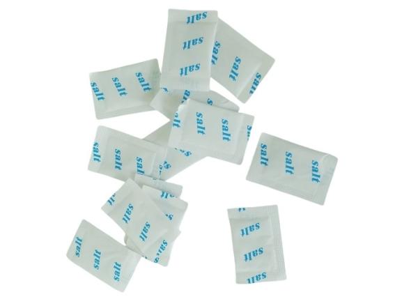 Mini sacos de sal, pequenos sacos de sal descartáveis