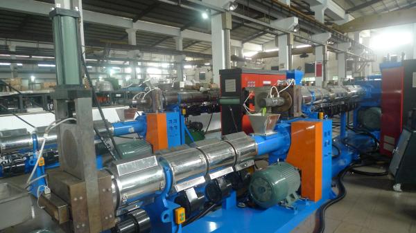 Two Stages Plastic Recycling Pellet Machine Single Screw Plastic Extruder