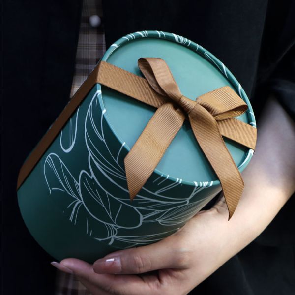 Eco Friendly Biodegradable Paper Can With Lid For Dry Fruit Snack Storage