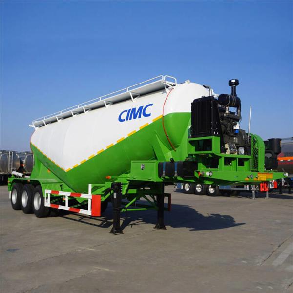 4 Axle fly ash pneumatic sand bulk cement tanker trailer manufacturers