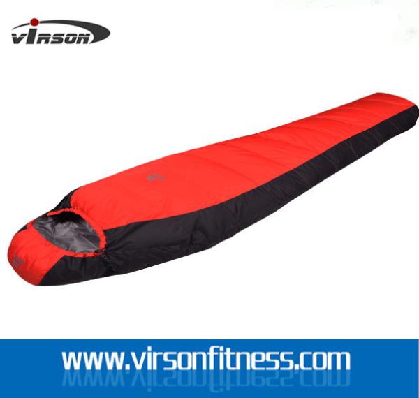 wholesale Ultralight Mummy portable Outdoor Camping Duck Down Sleeping Bag With Waterpoof Ripstop Fabric for adults