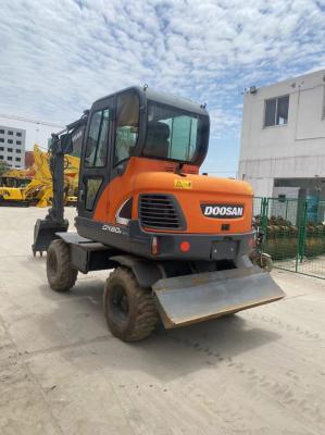Excavadora de rodas do Doosan de 6 toneladas Usada Hyundai DX60 Digger Machine