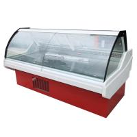 Cas de service de viande rouge vitrine en verre courbé réfrigérée