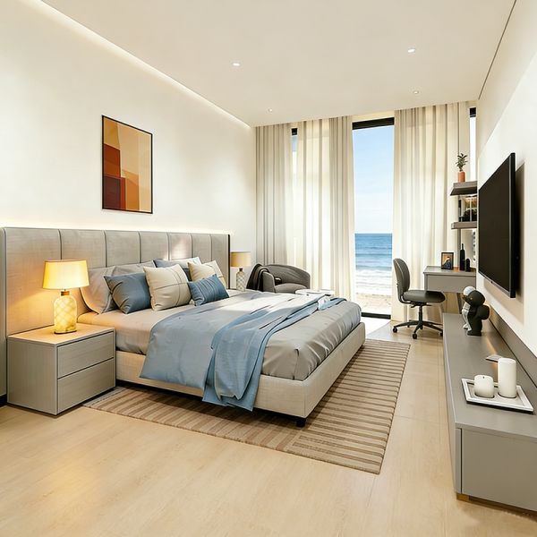 Modern Five-Star Hotel Bedroom Set Furniture Customized Hotel Project