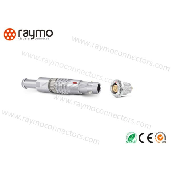 3 Pins Lemo Push Pull Connector Cable Mount Plug Multiple Key Options Waterproof