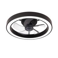 2025 Nouveau éclairage Lumière de ventilateur japonais standard transfrontalière Lumière de ventilateur de plafond LED Intégré chambre à coucher salle à manger Lampe ABS