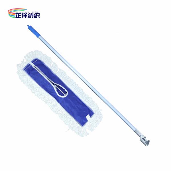 Metal Clip Cotton Cleaning Mop 380Grams Aluminum Handle Cotton Yarn Large Size