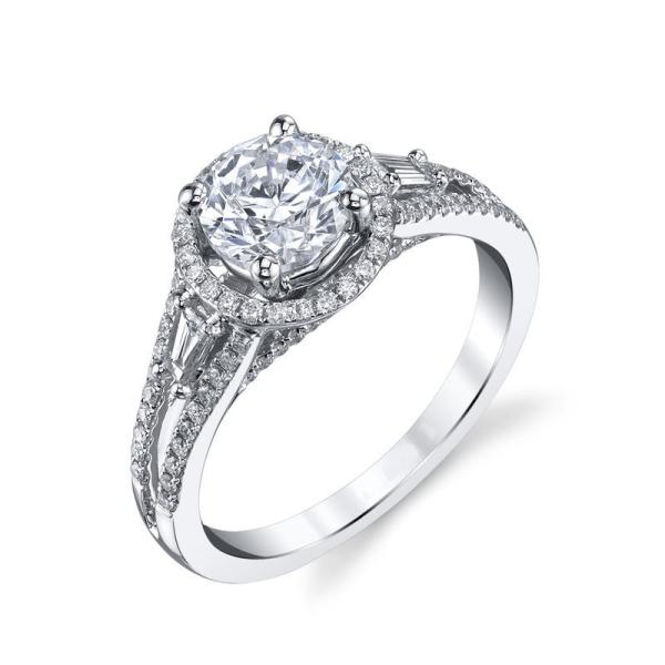 18K 14K 10K 9K Platinum Halo Lab Created Diamond Engagement Ring 1 To 3 Carats