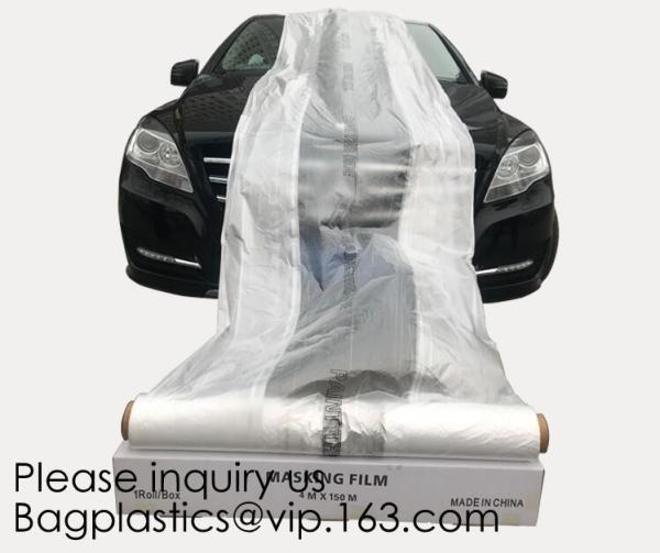 Clear Plastic Sheeting 10 Micron 20 x 250ft – Transparent Protective Masking Film – Automotive Painting & More, bagease