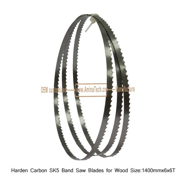 Carbon SK5 Band Saw Blade for Wood   Size :1400mm x6x6T