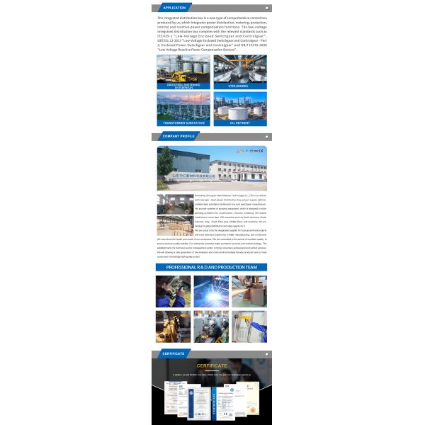 Customized Indoor Wall Mounted Power Distribution Cabinet For Industrial Machine Operation Electrical Distribution Box