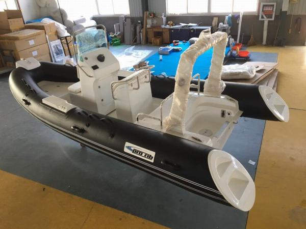 17ft  PVC panga boat  inflatable rib boat rib520 sunbed fuel tank with center console