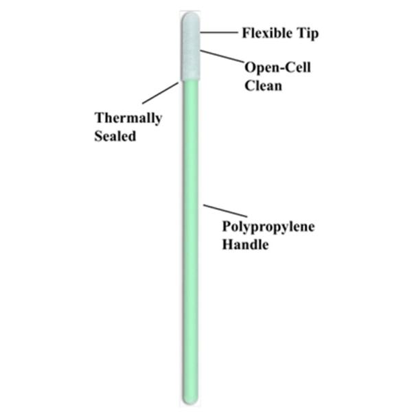 Аксессуары чистой комнаты губки главные зеленеют пластиковую пробирку пены ручки