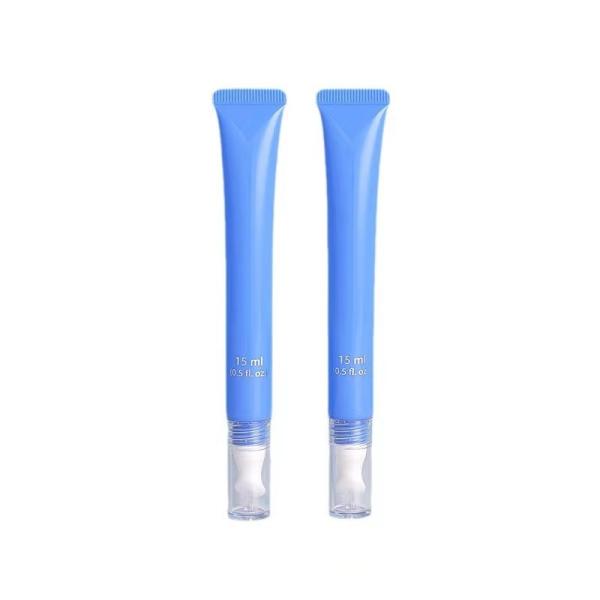 Tubo negro redondo con tapa de tornillo para crema facial y cuidado de la piel bajo MOQ