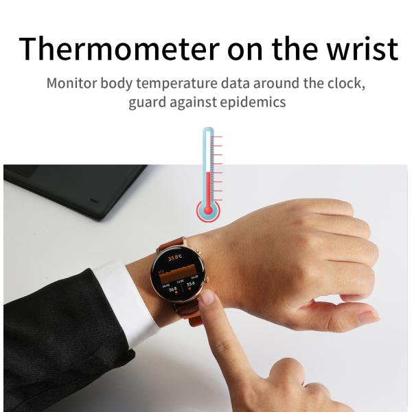 MT17 1,28 монитор BLE4.0 температуры Smartwatch дюйма 230mAh