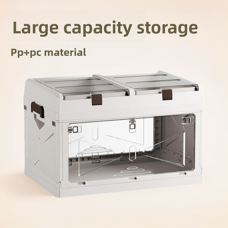 Large Capacity Outdoor Folding Storage Box Rectangle Shape Aluminum PP Box Creative Organizer for Camping Car Trunk