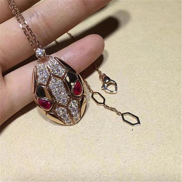 Bi Serpenti series Snakeheads Necklace 18k gold white gold yellow gold rose gold  diamond  necklace