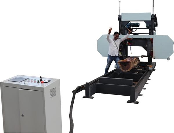 MJ1000 band saw horizontal wood cutting sawmill aserradero portatil, portable swing blade sawmill