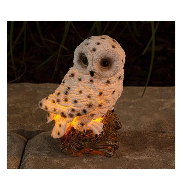 7 Inches 4W Owl Animal Shaped Solar Garden Lights