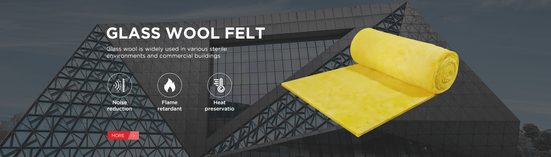 Fireproof Glasswool Blanket Insulation 25mm - 100mm Thickness For Steel Structure Roof