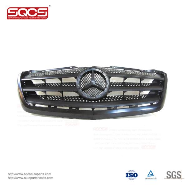 2012-2019 Mercedes Benz Sprinter Series 3 ABS Front Gloss Black Car Grill Single Line LED Design OE 9068800785 and Sleek