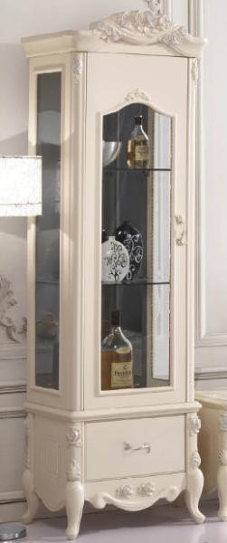 luxury French style glass wine cabinet