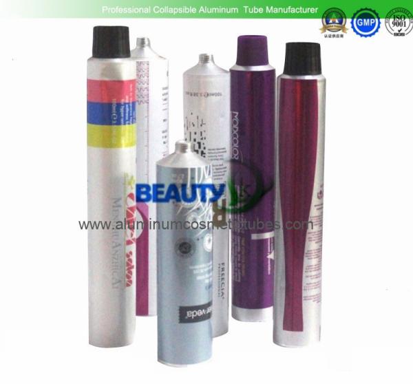 50g 60g 80g Aluminum Lotion Tubes , Shoe Polishcream Aluminium Collapsible Tubes