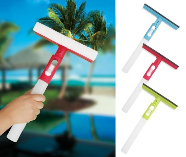 3-In-1 Multi-Function Brush Household And Car Wash Cleaning Brush Water Spray Window Glasses Squeegee Cleaning Kit