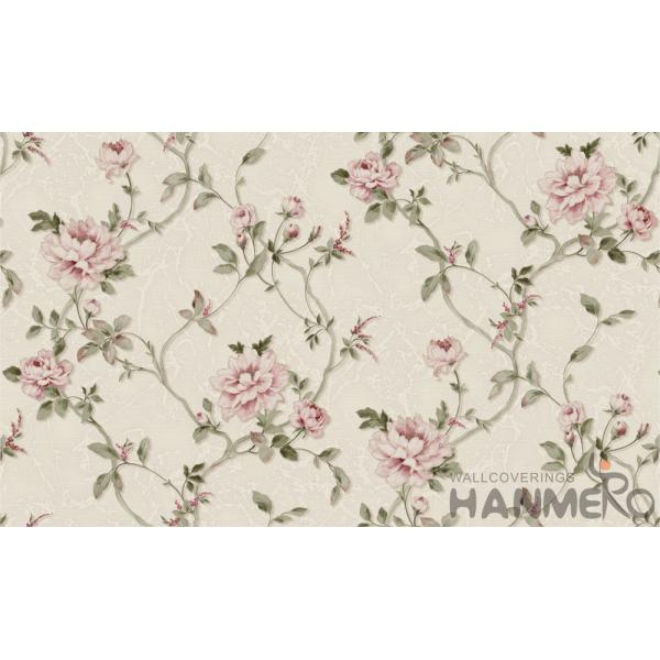 Eco - Friendly European Style Wallpaper Fancy Floral Pattern Chinese Factory