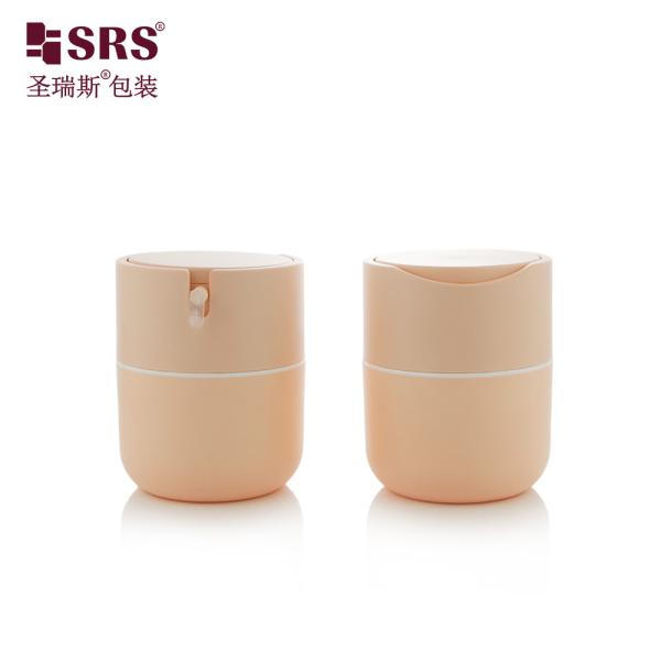 PA001 50ml Cute Plastic PP Round Bottom Airless Pump Bottle Jar Container Empty Cosmetic Facial Cream
