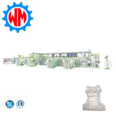 New Model High Speed Full Servo Baby Diaper Production Line With Professional Design