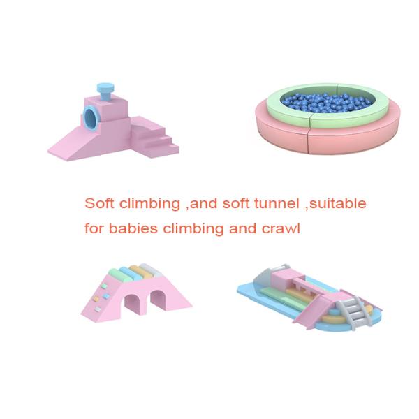 Commercial Toddler Soft Play Combination Climbing And Slide For Shopping Mall