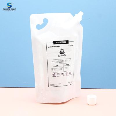 Durable Flexible Leak Proof Stand Up Pouches With Spout Top And Screw Cap