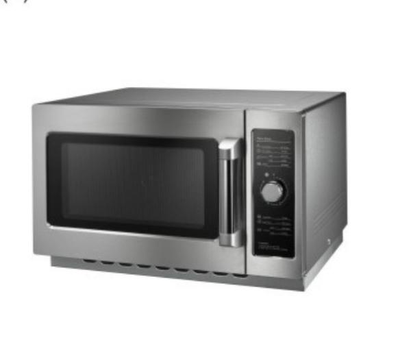 Forno de microondas preto/branco de 25L para cozinhar a temperatura 0-200C com controlo de toque por membrana