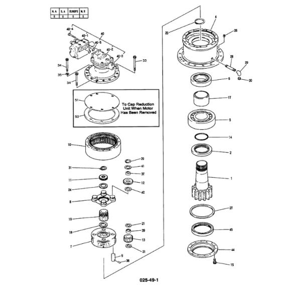 Assy несущей запасных частей 2413N452F1 2413J376 шестерни Kobelco SK250LC Assy несущей запасных частей 2413N452F1 2413J376 шестерни Kobelco SK250LC