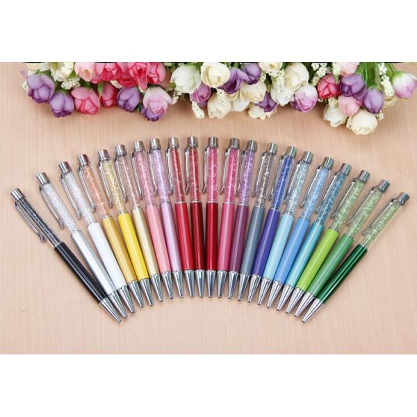 Gift promotion Twist Metal pen,unique Metal crystal ballpoint pen for lady gift
