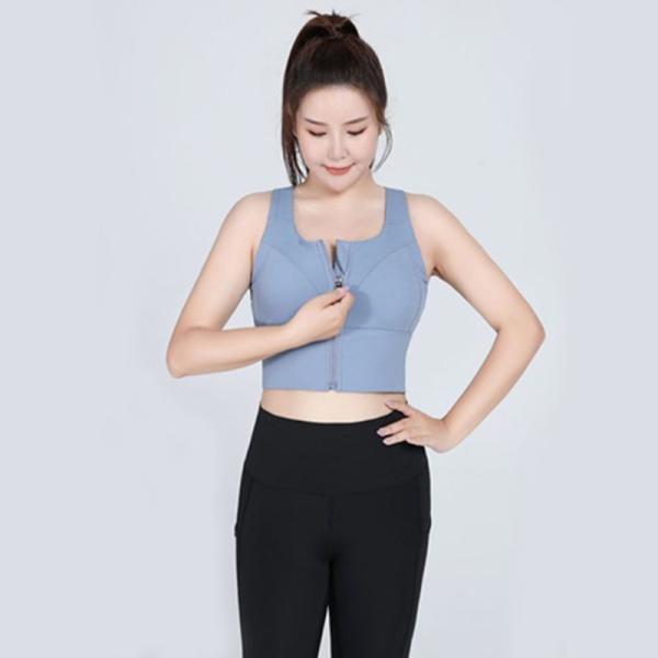 Фронт застежка-молнии 5XL плюс бюстгальтер йоги сверхразмерного нейлона бюстгальтера спорт размера сексуальный перекрестный задний