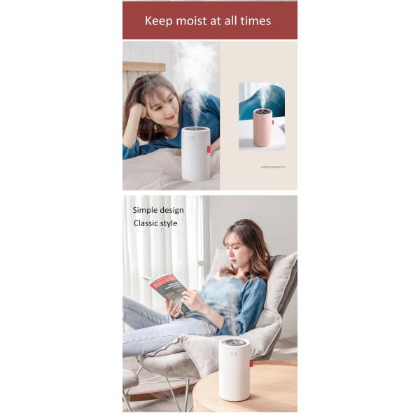 750ml Wireless USB Air Humidifier 2000mAh Battery Rechargeable Cool Mist Humidifier