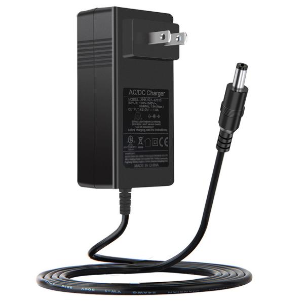 100-240V AC to DC 12V/24V Fast Charging Scooter Adapter with Overload Protection