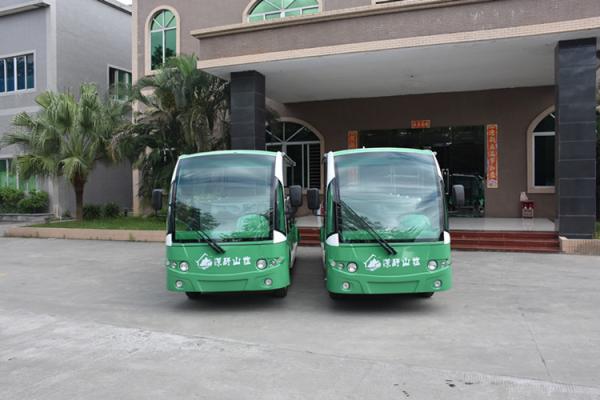 High Speed Electric Sightseeing Car / Electric Shuttle Bus For Railway Station
